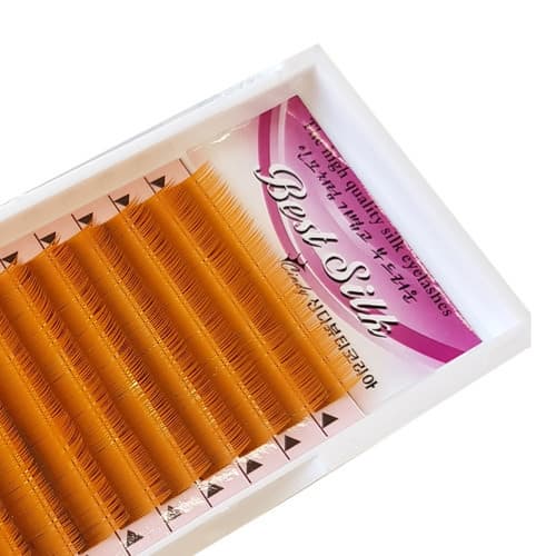 Best Silk Color Gold Brown _ Fasle Fake Eyelashes Extension